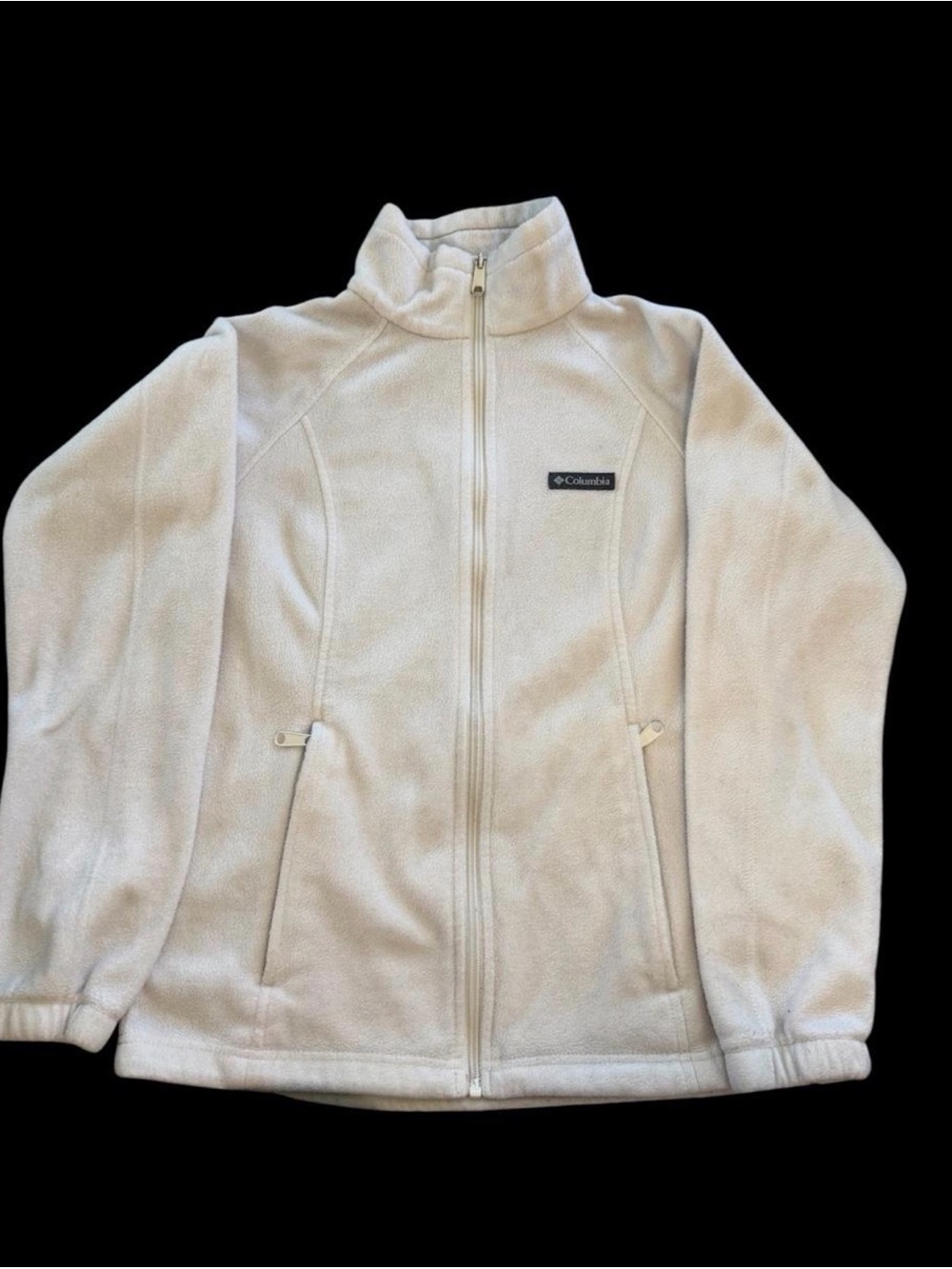 Columbia Women's Cream Full-Zip Teddy Fleece Jacket